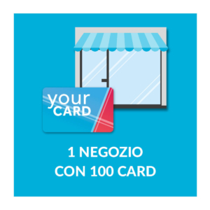 1 negozio con 100 Card