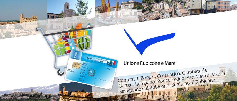 Unione Rubicone e Mare: al via l'erogazione dei Buoni Spesa con Shopping Plus