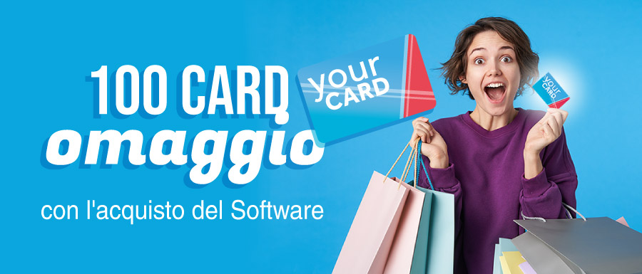 100 Card omaggio con acquisto Software