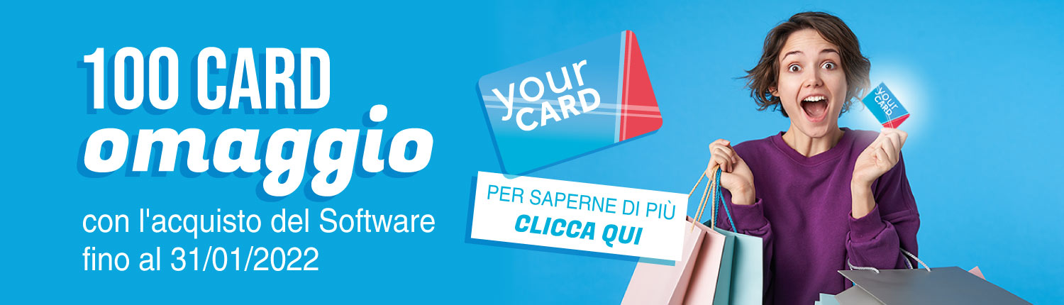 100 Card omaggio con acquisto Software gennaio 2022
