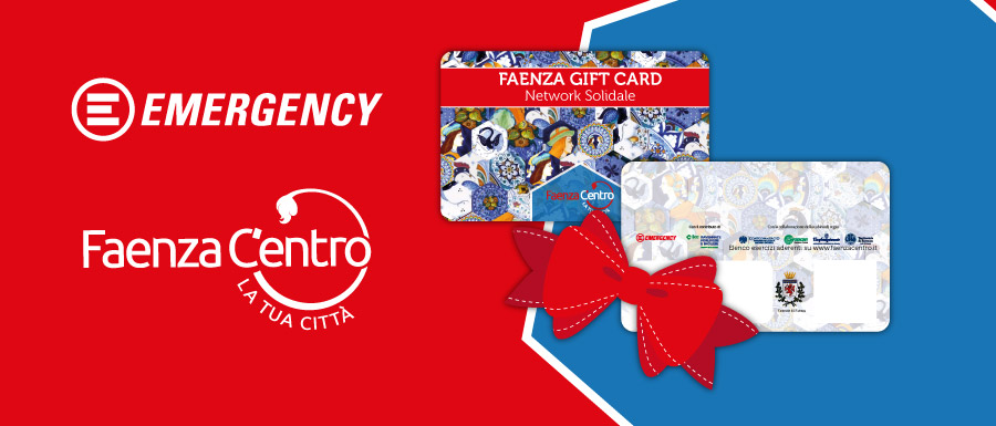 Gift Card solidali Faenza C'Entro e Emergency
